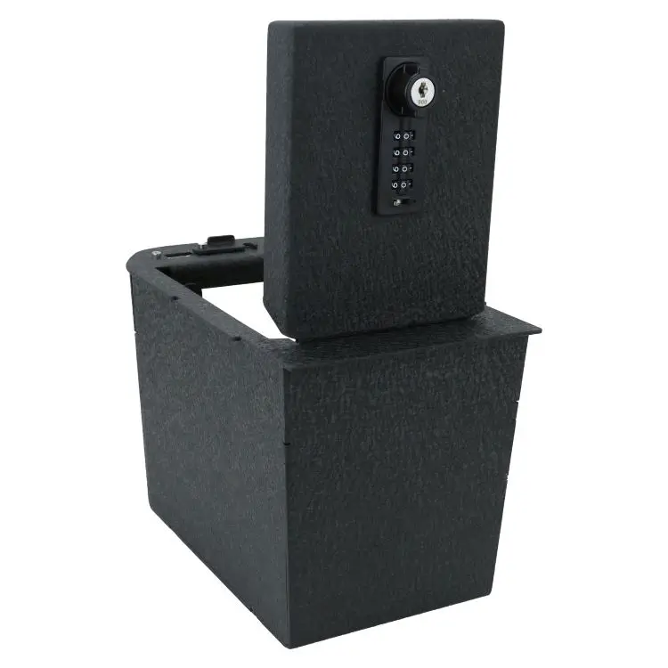 Tuojue console safe number lock box Compatible with Toyota RAV4 2021 Console storage box gun safe car console vault