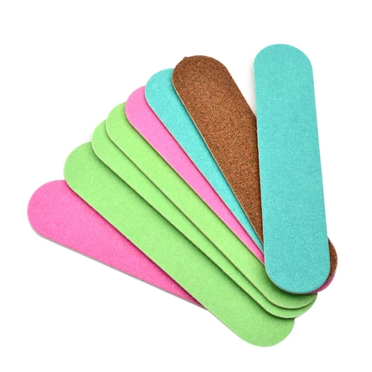 Colorful Professional Emery Board Manicure Pedicure Art Tools Custom Logo Double-Sided Nail File Set 180 150 80 100