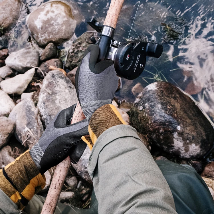 Оптовая продажа нейлоновые перчатки для погружения с нитриловым покрытием