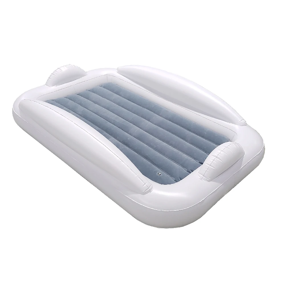 Portable Blow Up Mattress Sleeping Bed Cot with Security Bed Rails and Electric Pump Ideal for Road Trip Camping Sleepovers