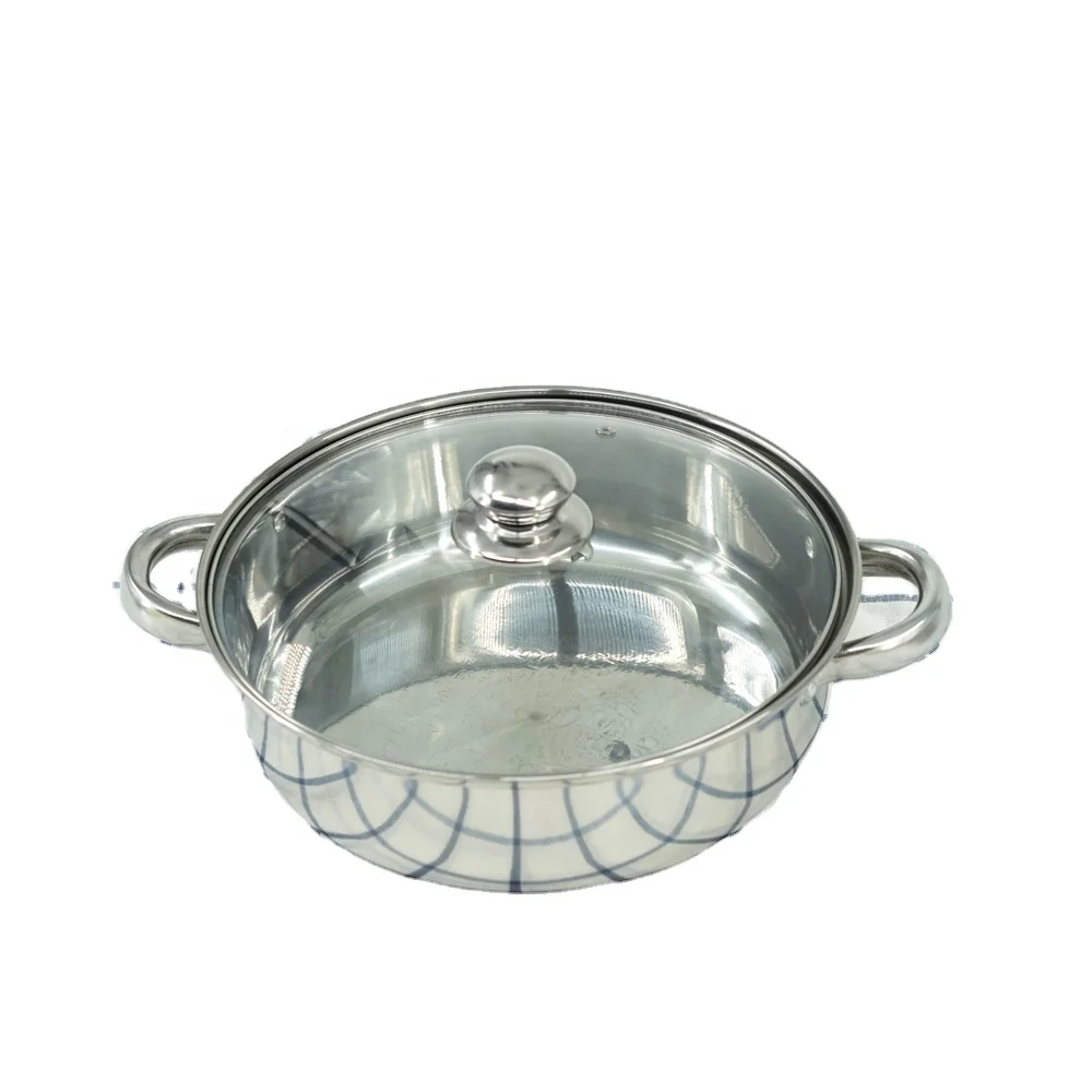 2 Layers Stainless Steel Steamer Pot  With  Glass  Lid  Multifunctional Steamer Pot With SS Handle