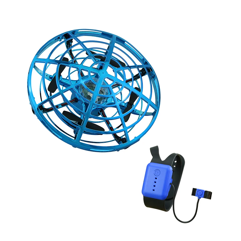 2023 hand sensing UFO new toys for kids gesture control drone quadcopter aircraft toy hand sensing UFO drone with LED lights