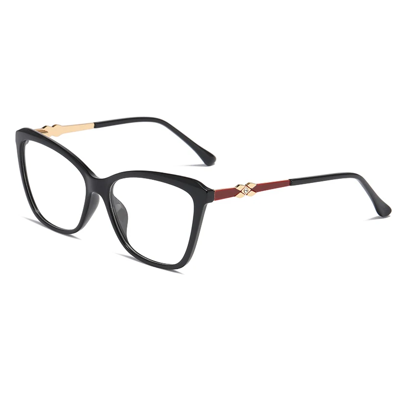 Wholesale Custom Logo Fashion Ladies Cat Eye Injection Optical Eyeglasses Frame