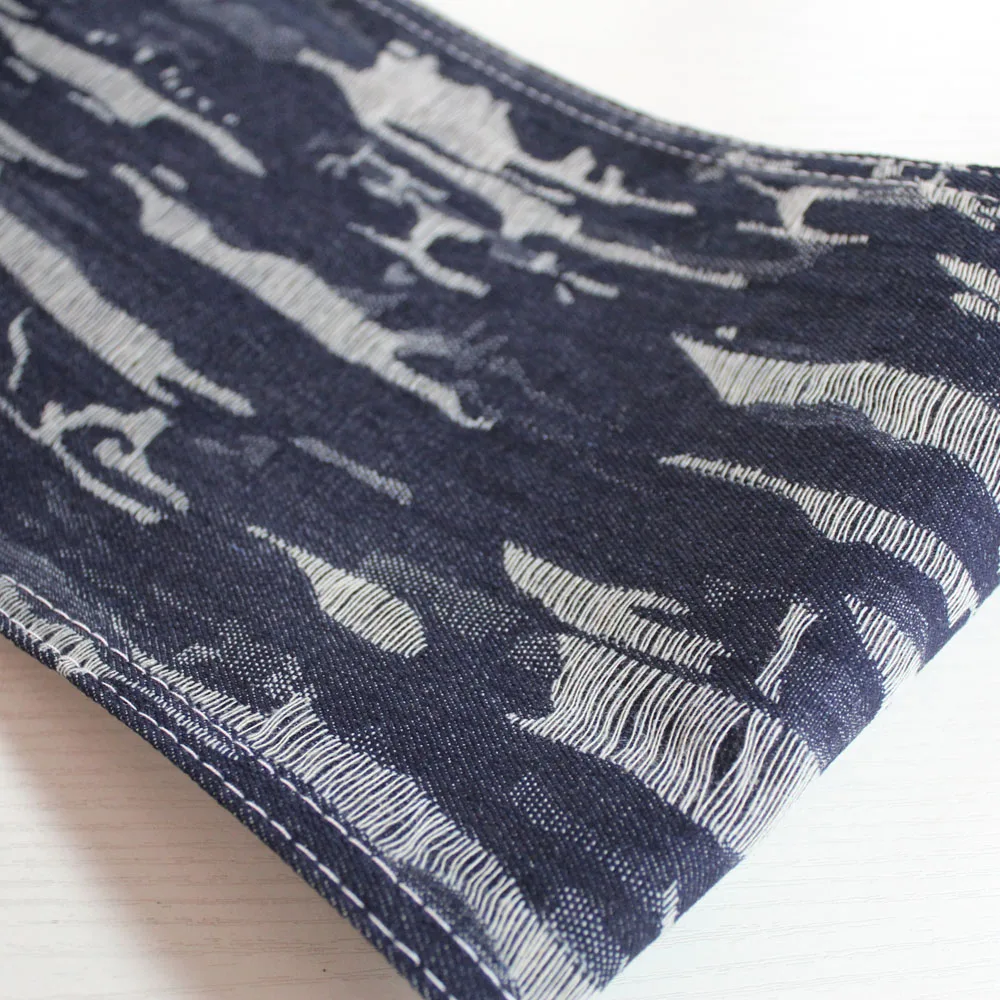 high-quality comfortable Slub denim fabric 65 cotton stretch denim fabric Casual