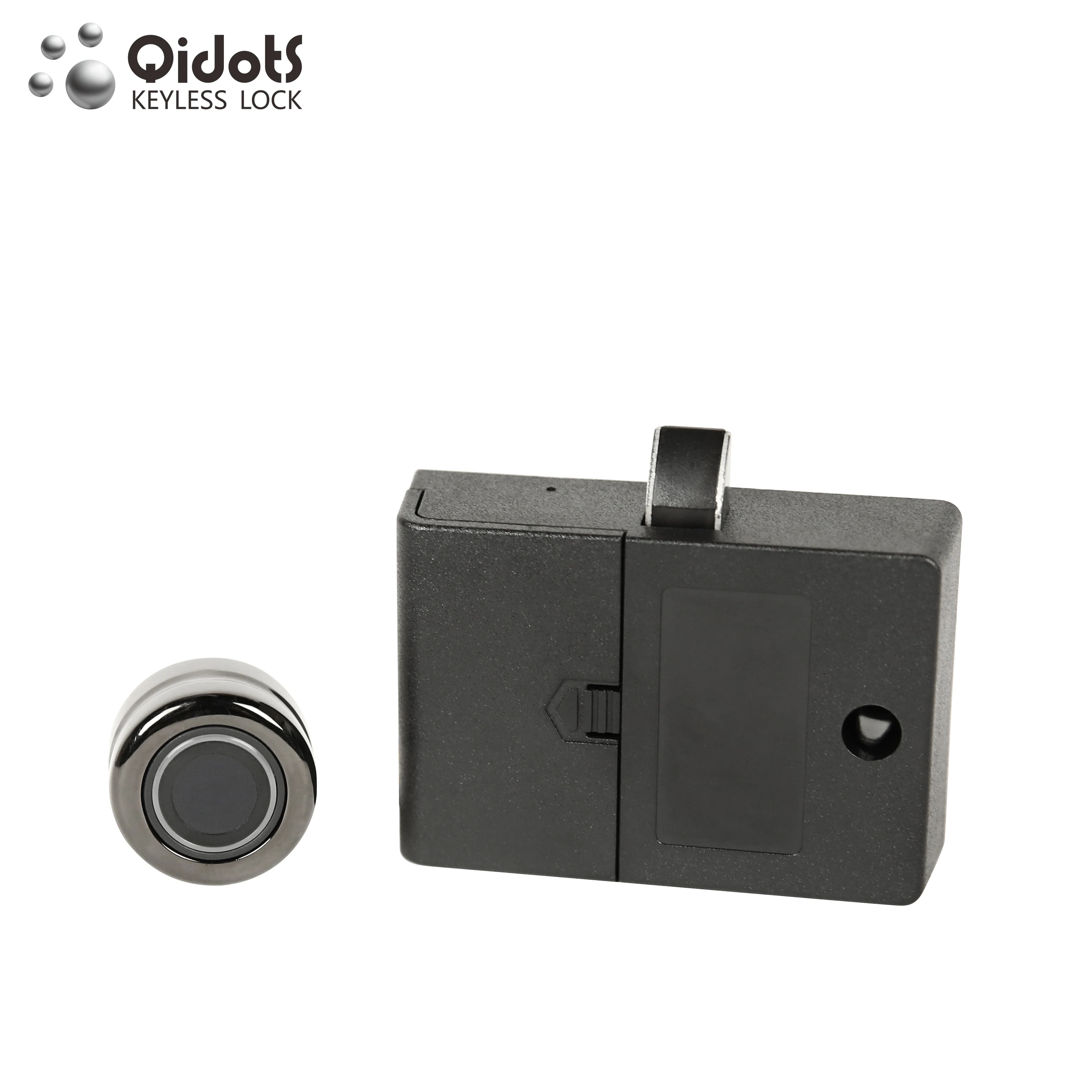 QIDOTS handle design drawer biometric fingerprint multi user cabinet lock unlock