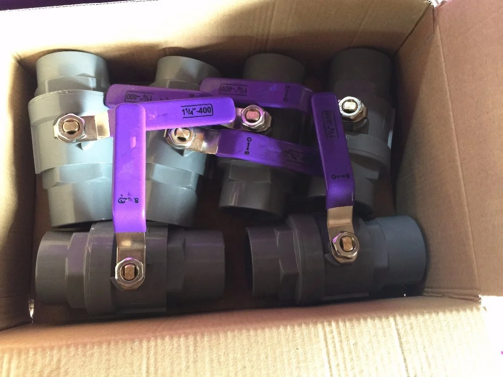 two pcs PVC Ball Valve For Agriculture or water Irrigation plumbing system (BD-07 )