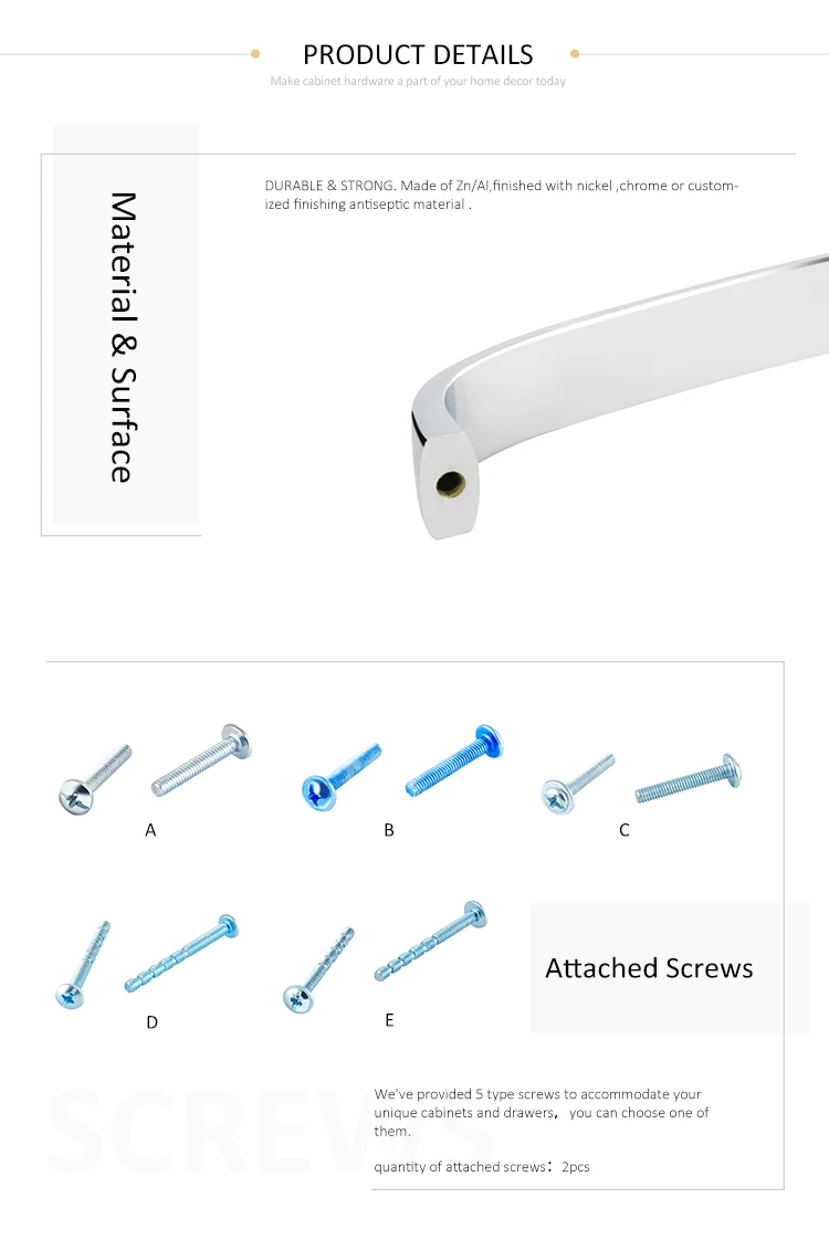 Good selling cabinet handles chrome furniture drawer u shaped pull handle