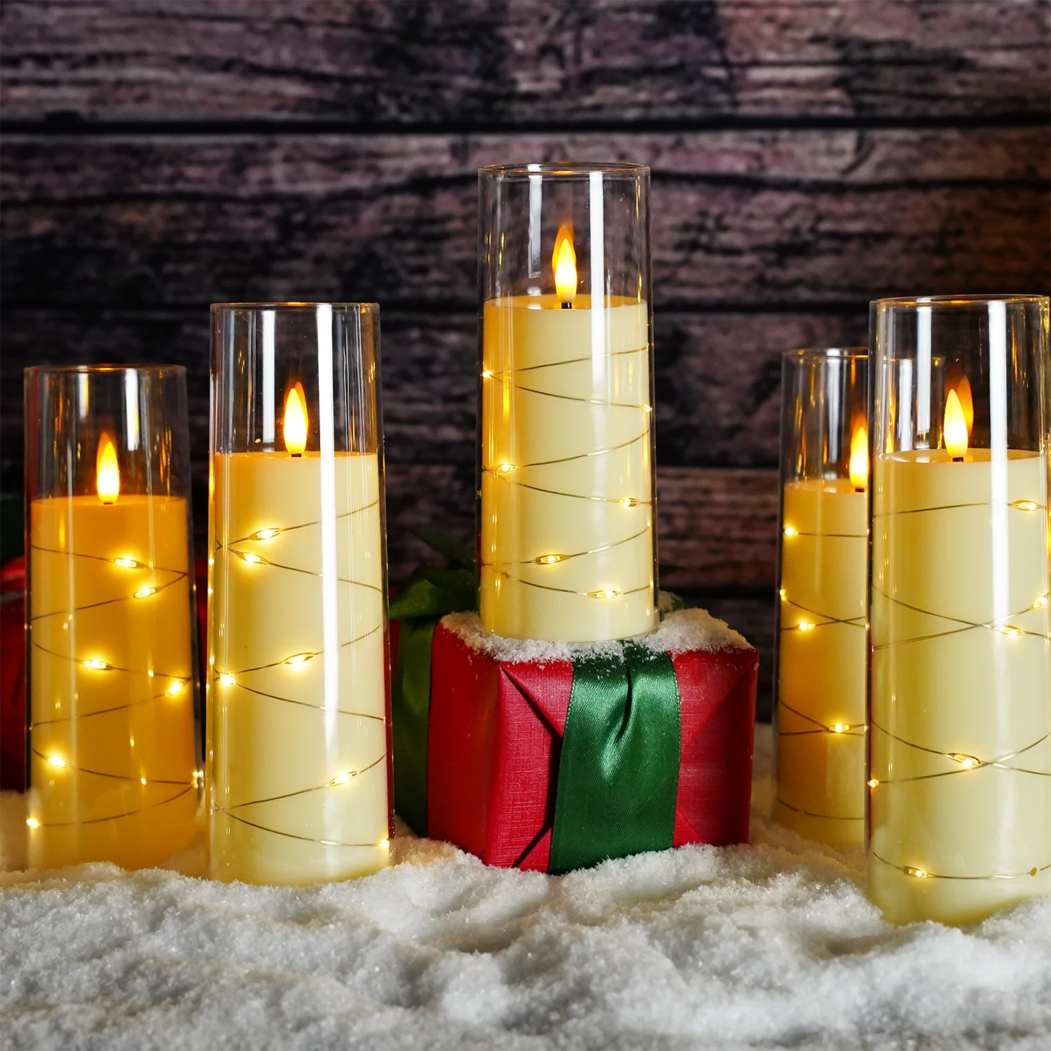 kakoya 2.3in LED Light String Candle Flameless Safe Romantic remote control timer Candles smokeless  LED candles