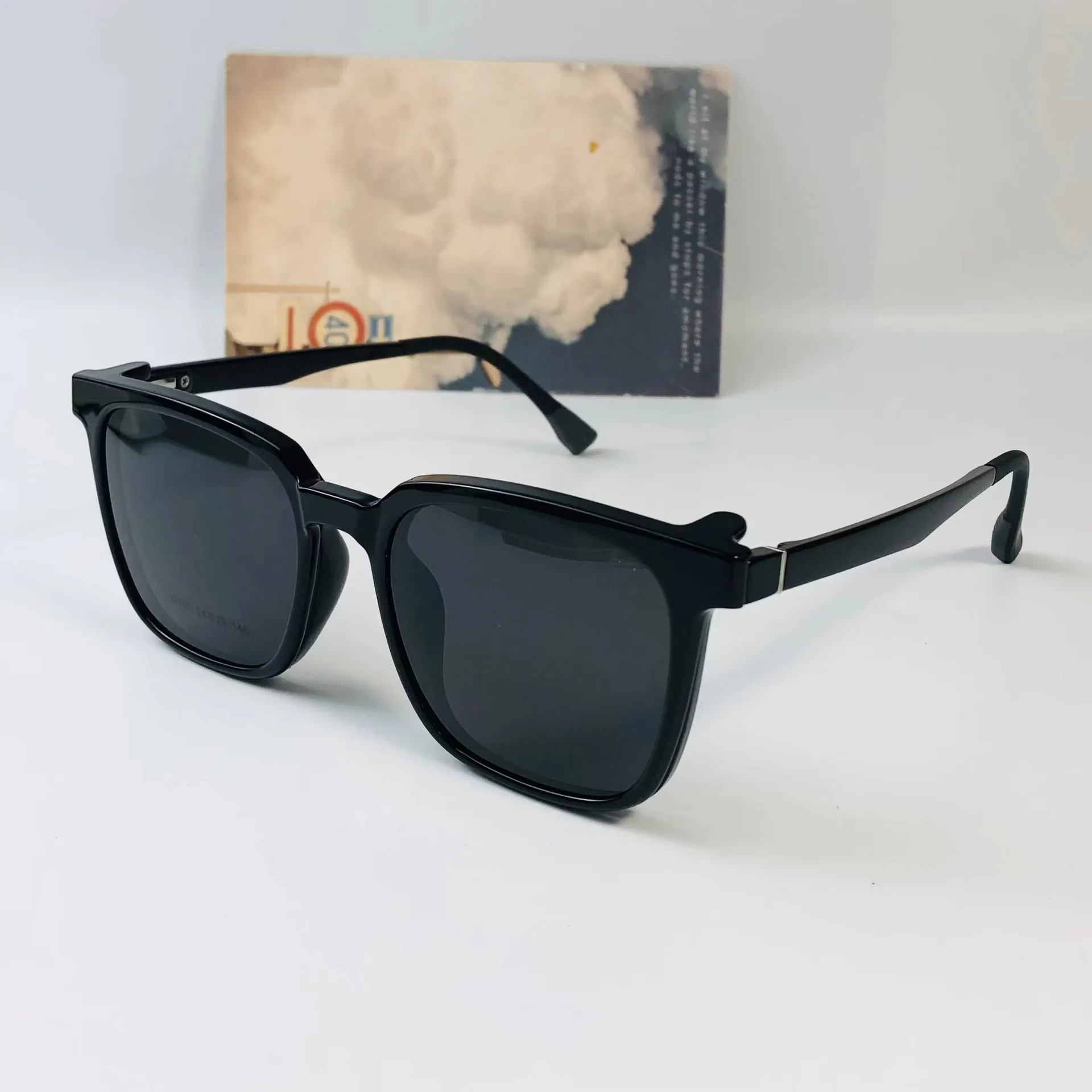 TJ2190 new hotselling unisex TR full frame clip on polarized sunglasses