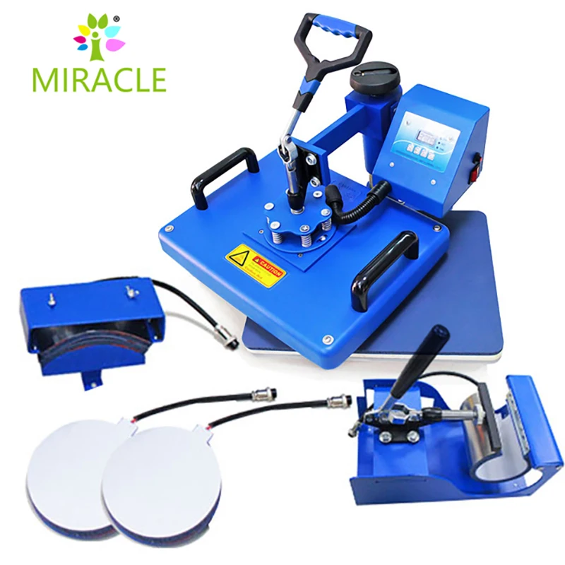 High quality 6 in 1 combo heat press machine multi functional heat transfer machine