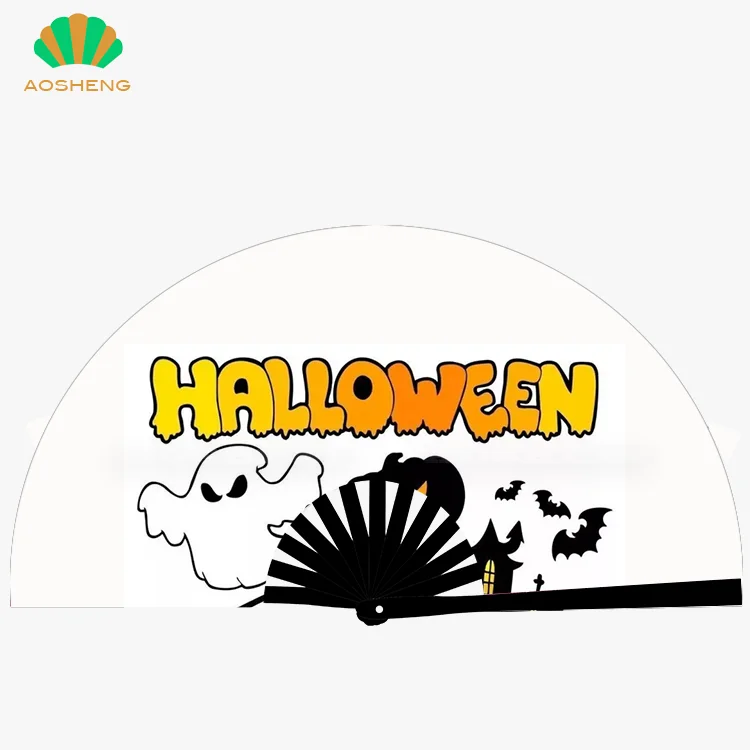 AOSHENG custom fan peacock mix color for party quality hand fans lash hand fan