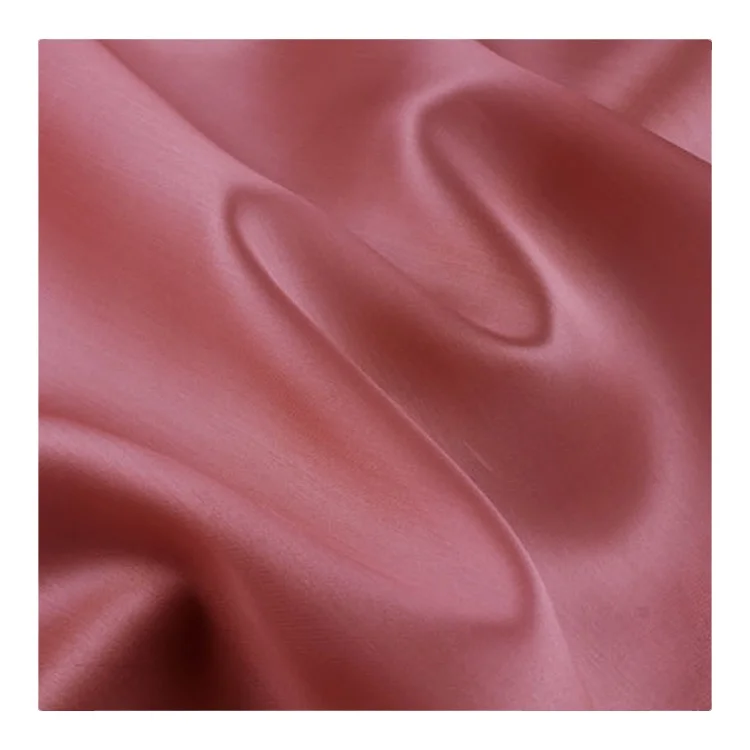 Wholesale Custom Color 14m/m 100% Silk Organza Satin Fabric