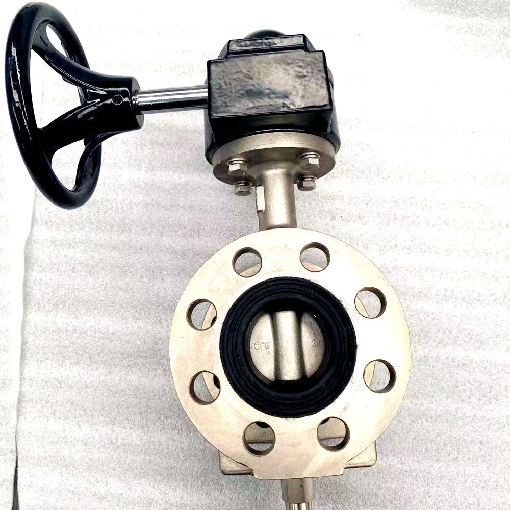 
304 316 Stainless Steel Eccentric Butterfly Valve Suitable for Food, Beverage and Medicine Butterfly Valve 