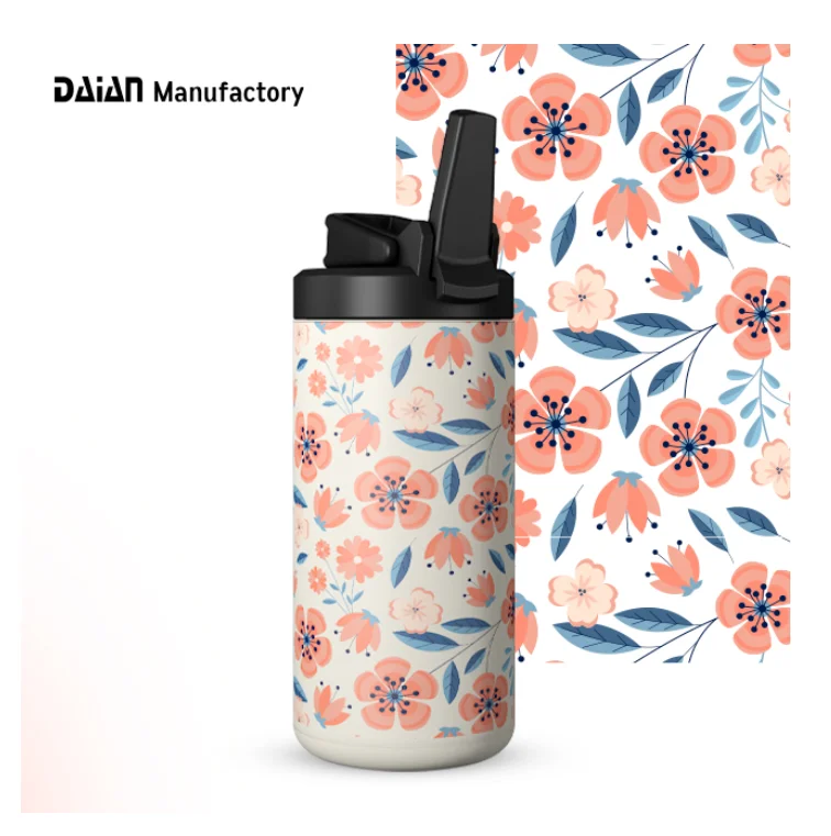 Daian новый дизайн патент 12oz Изолированная термовакуумная колба сублимационная пустая нержавеющая сталь детские стаканы кружки бутылка для воды