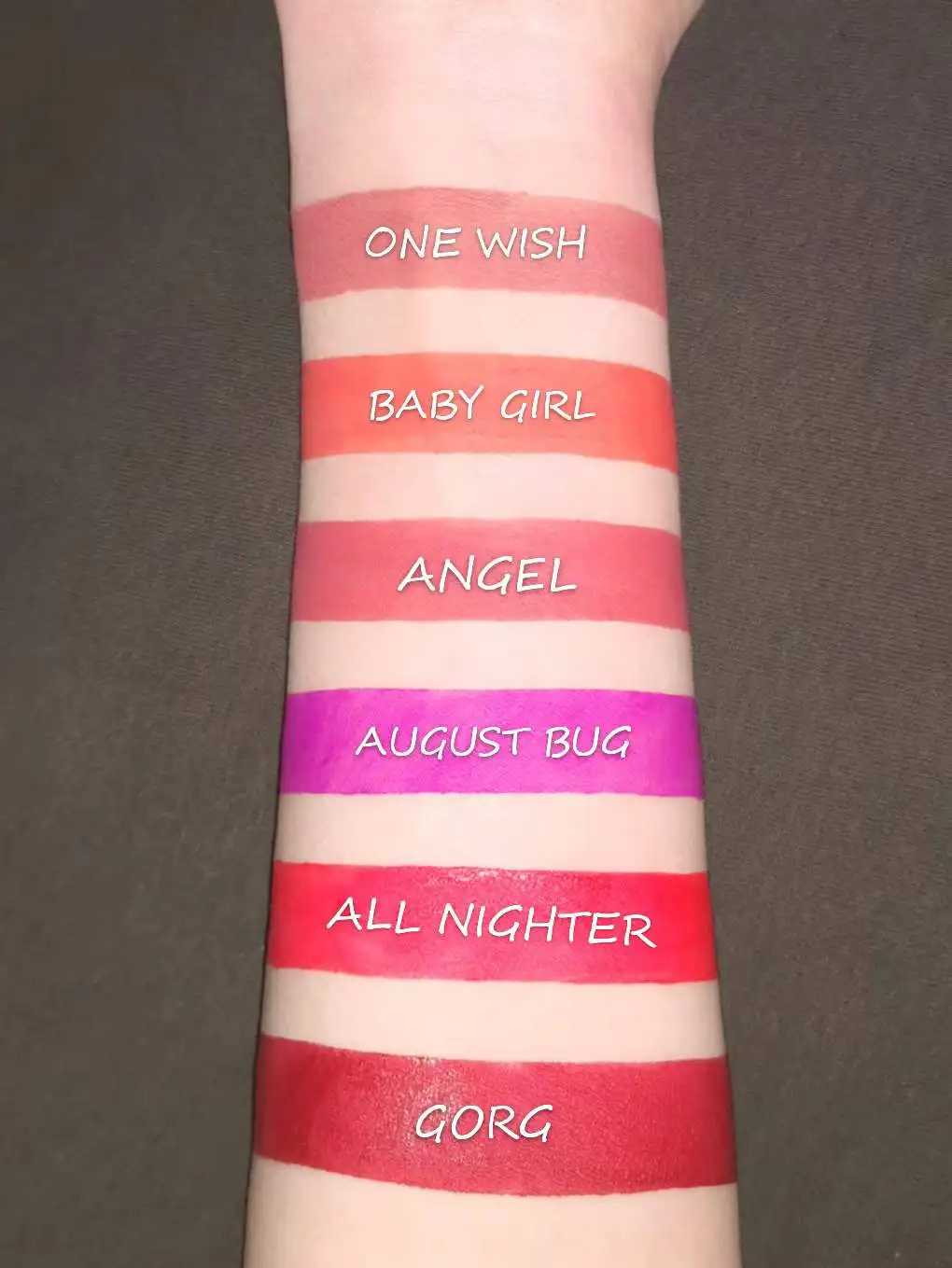 6 colors in a set Ky lipgloss Matte Liquid Lipstick Makeup Set Long Lasting Durable Lip Gloss Beauty Cosmetics Set labial