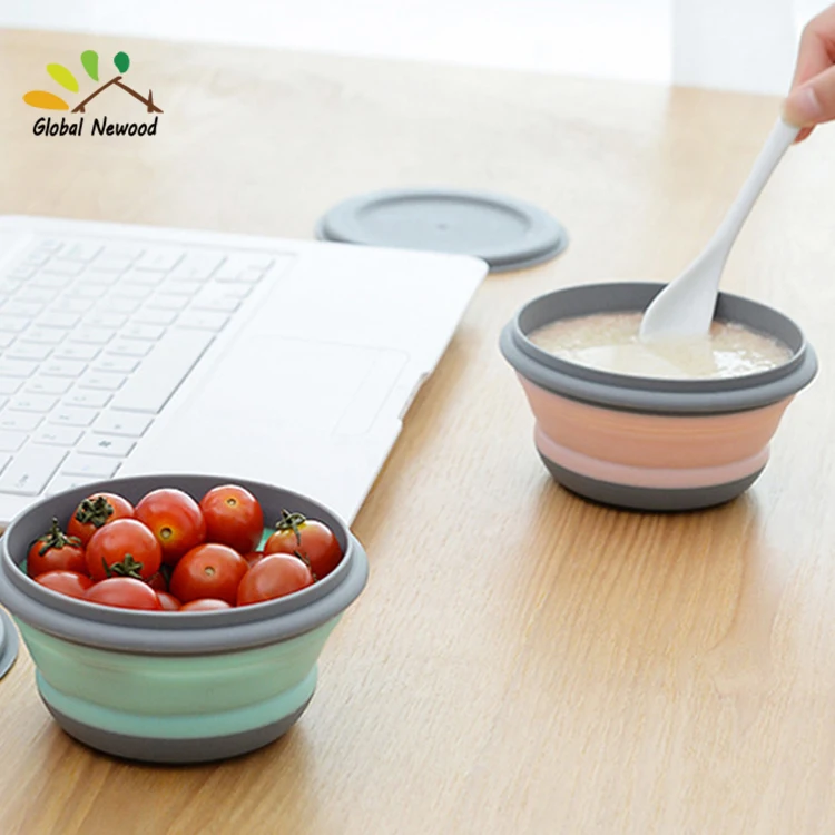 Dog bowl small pet special folding bowl to drink water outdoor portable plastic pet bowl  pet supplies