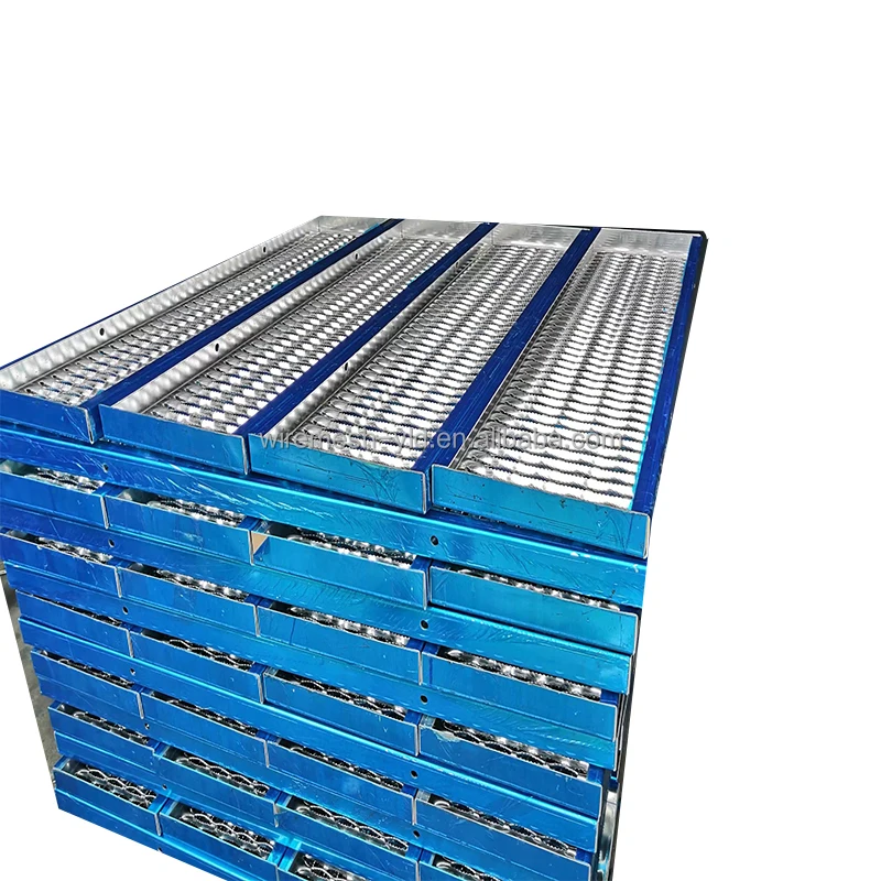Punched Hole aluminum anti skid Serrated walkway Grip Strut perforated plank grating
