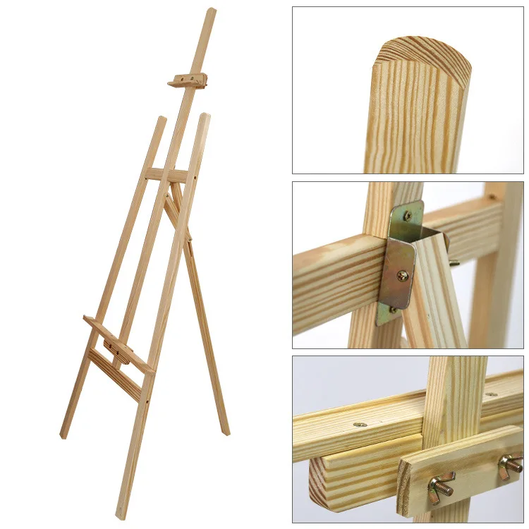 Hot sale contemporary modern cheap Foldable lift sketch art easel sketch painting board advertising display pine easel