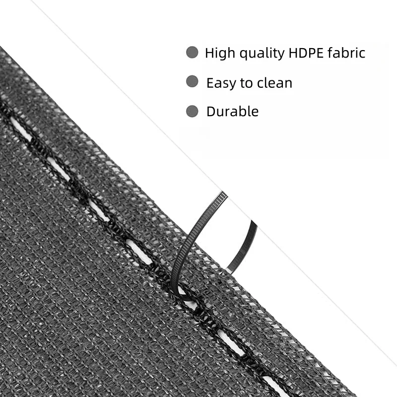 HDPE Fence Screen Tennis Garden Privacy Wind & Dust Protection Sun-Blocking Sun Fabric for Outdoor Spaces & Camping