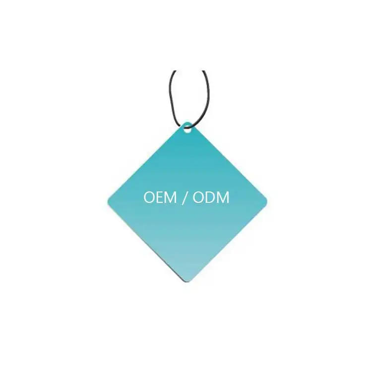 OEM Color Flavor Gentle Square Car Freshener Custom Paper Hanging Air Car Freshener