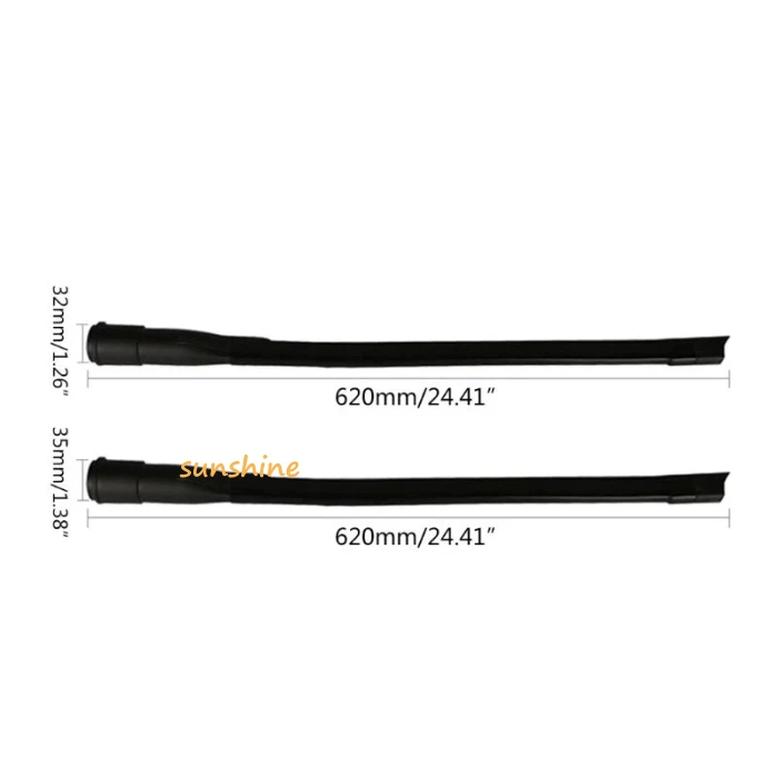 32mm 35mm Vacuum Cleaner Long Flat Nozzle Head Suction Flexible Hose Tube  Universal Vacuum Cleaner Spare Parts Attachment