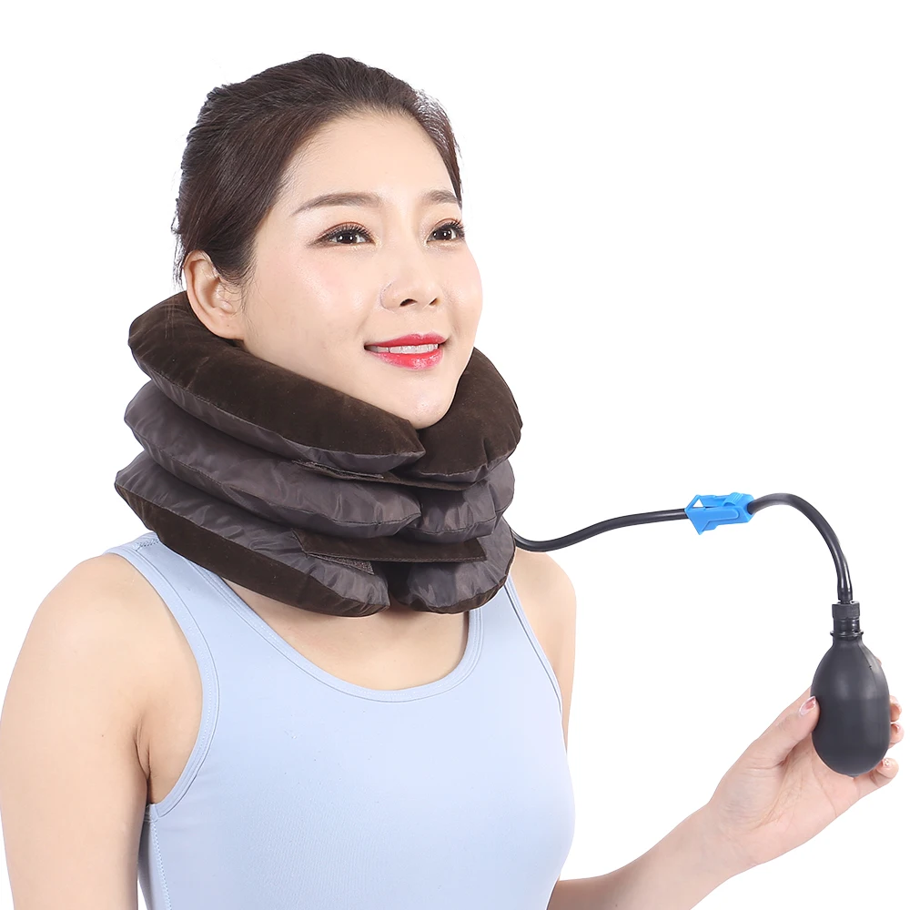 Inflatable Orthopedic Cervical Collar Support Brace For Pain Relief And Spine Air Neck Traction Device