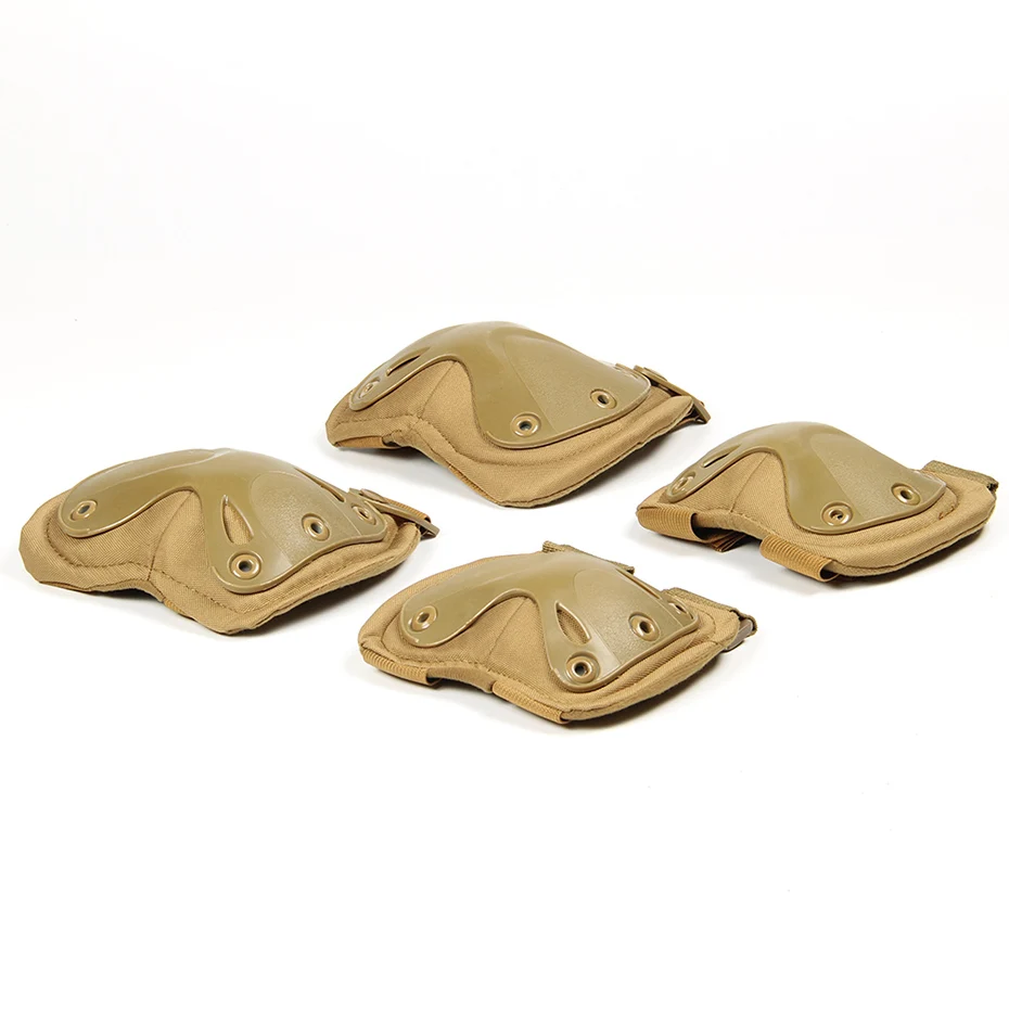 Combat Tactical Hard Knee & Elbow Pads Protection Hunting Sports Safety Pads For Outdoor