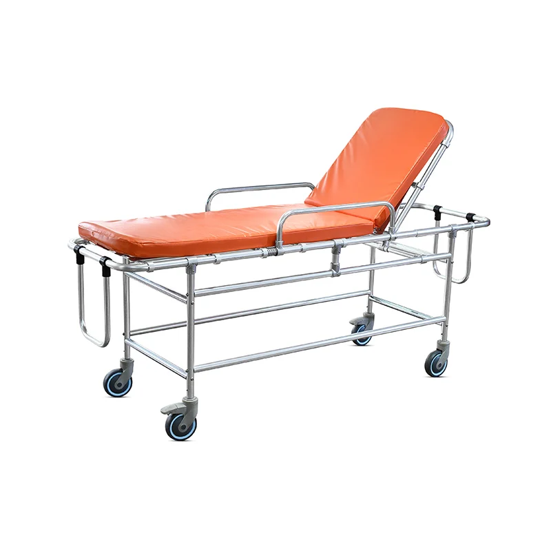 Cheap Price Used Hot Manual Portable Heavy Duty Ambulance Stretcher For Sale YA-AS06 MRI Non-Magnetic Fixed Gurney with Wheels