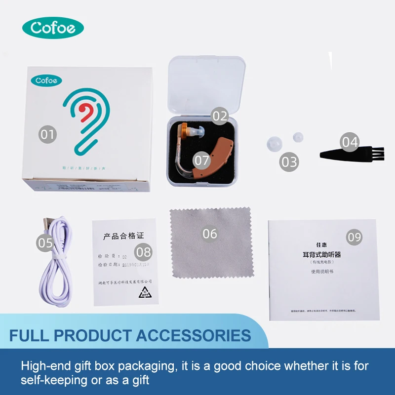 Hot sell elderly adjustable Mini Electric Digital Micro ear sound amplifier hearing aids