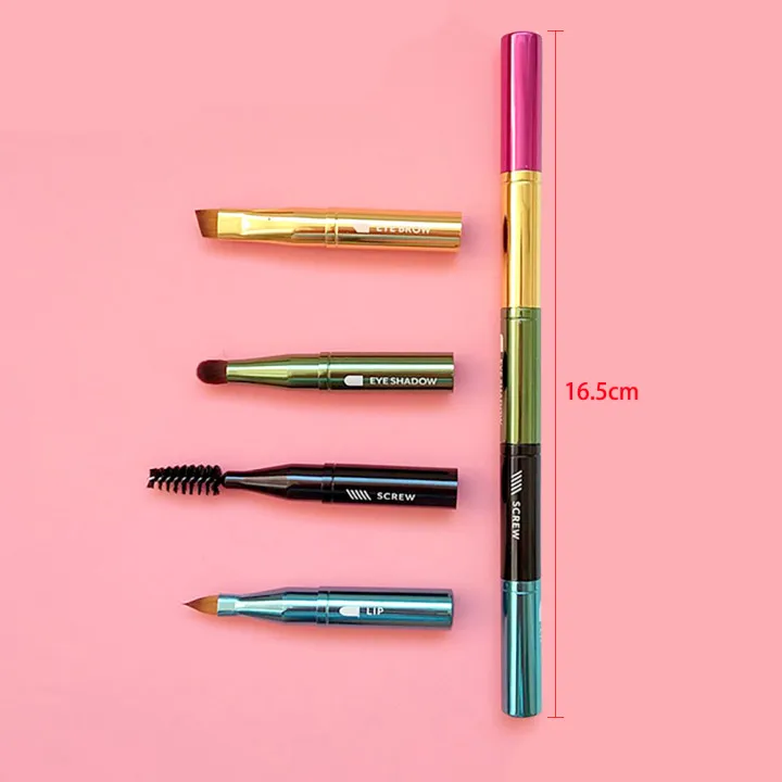 BUEART 2018 новый дизайн портативные многофункциональные мини 4 в 1 выдвижные кисти для макияжа