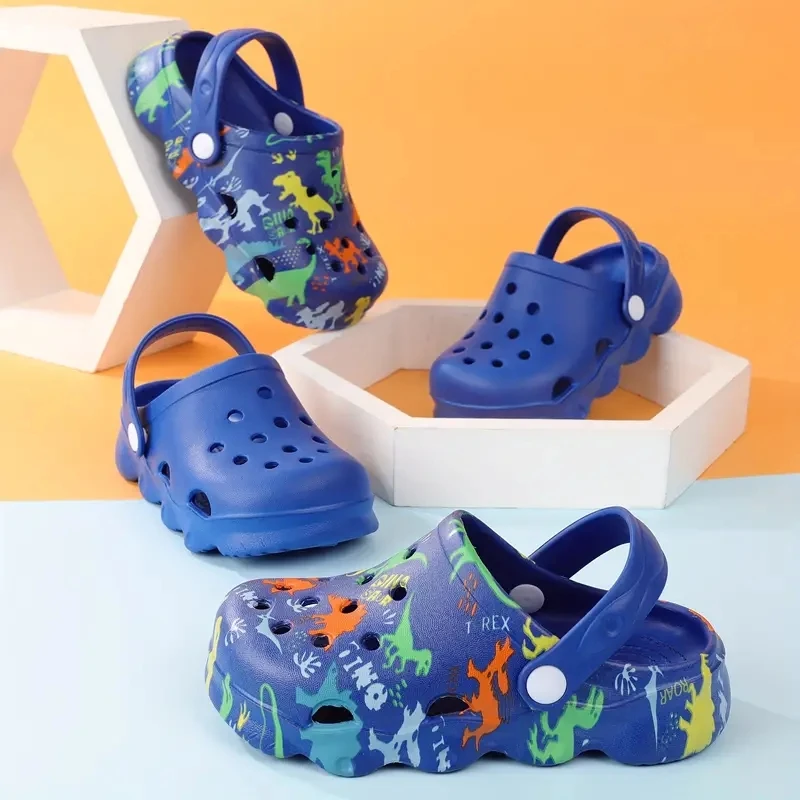 Wholesale kids Shoes Customized Logo Breathable Eva Beach Sandals Summer Garden Clogs Shoes zapatillas kids Slippers Sandals