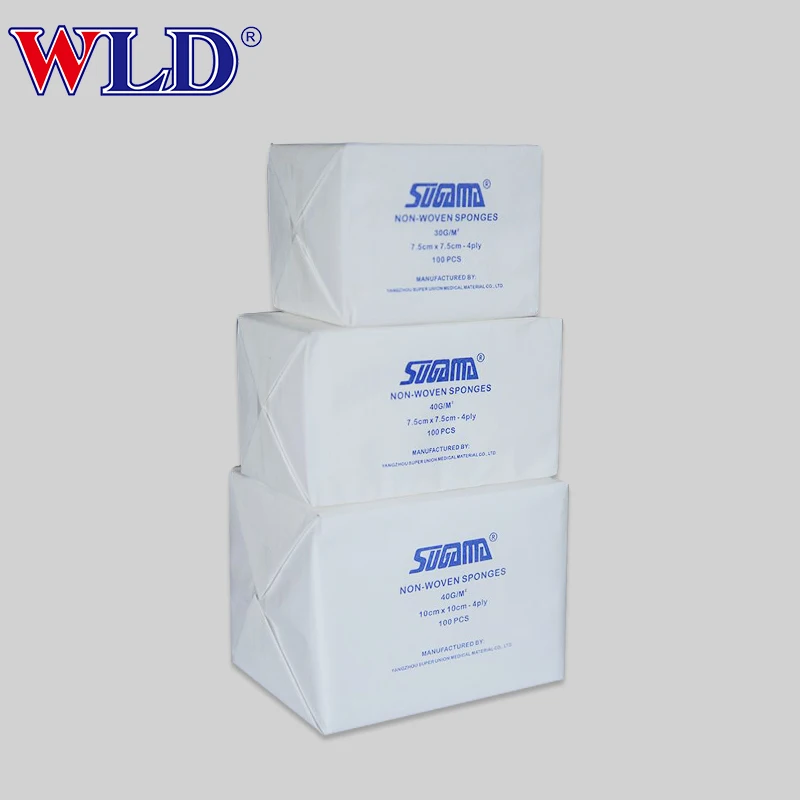 Medical Materials 4ply Non Sterile Non-woven Sponge medical non woven gauze sponge