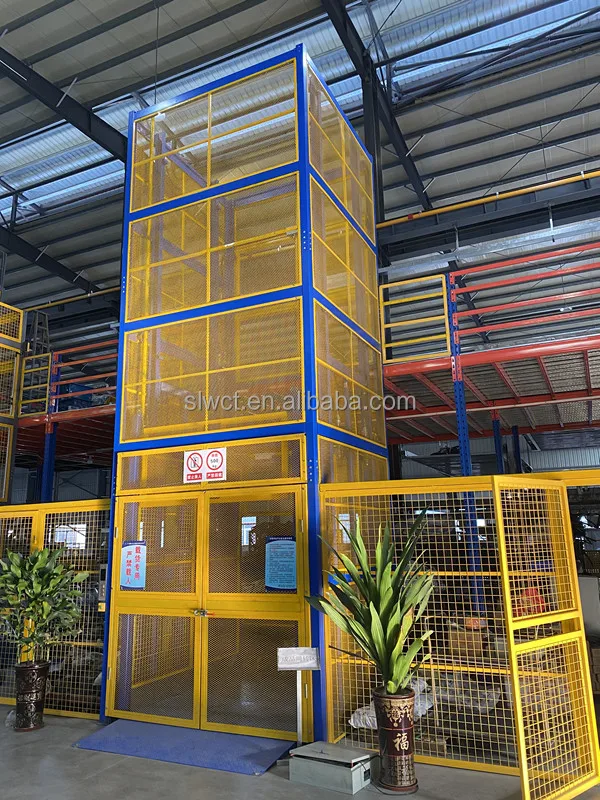 Guide Rail Vertical lift platform hot sale cargo lifter