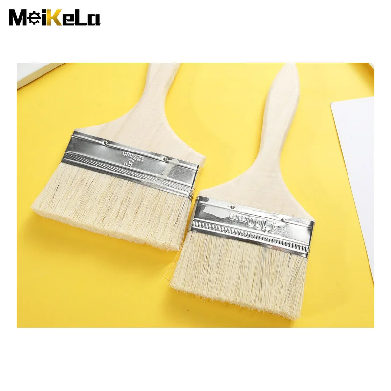 MeiKeLa Decorative tools Paint brushes Wood paint brushes of different sizes for walls