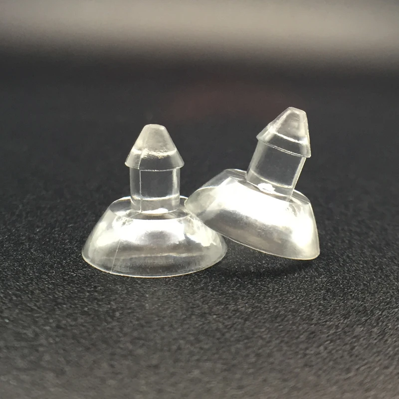Free Sample Manufacture Custom Suction Cups For Glass Table Tops Spot Goods Sucker PVC Suction Cup with Side Hole