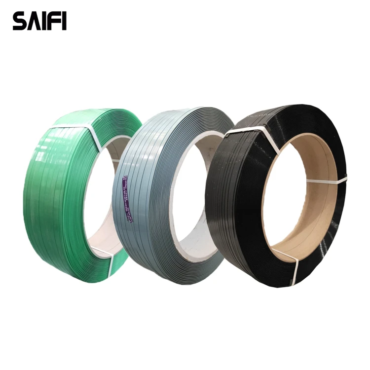 Factory Supply Green PET Strap Polyethylene Strapping Band for Block Industries Packaging