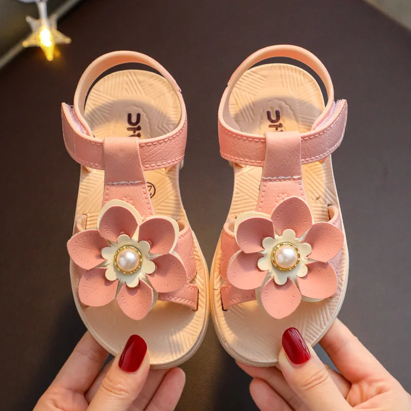 Bowknot Fashion Girls Sandals Soft Sole Non-slip Girls Beach Shoes