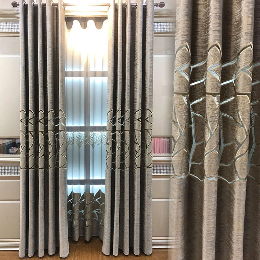 Bindi Modern Hollow-out Laser Embroidery Living Room Curtains Can Be Customized