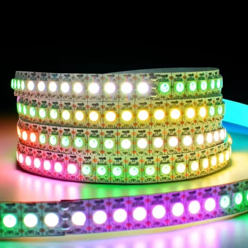 Флексная цифровая Пиксельная адресная лента для клуба WS2812 RGB 5V 12V DMX программируемая Светодиодная
