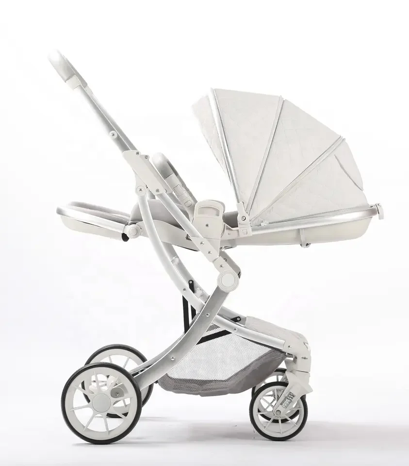 high view new arrival carriage toddler buggy lejoux baby kids babies half egg shell stroller foldable & lightweight pram black
