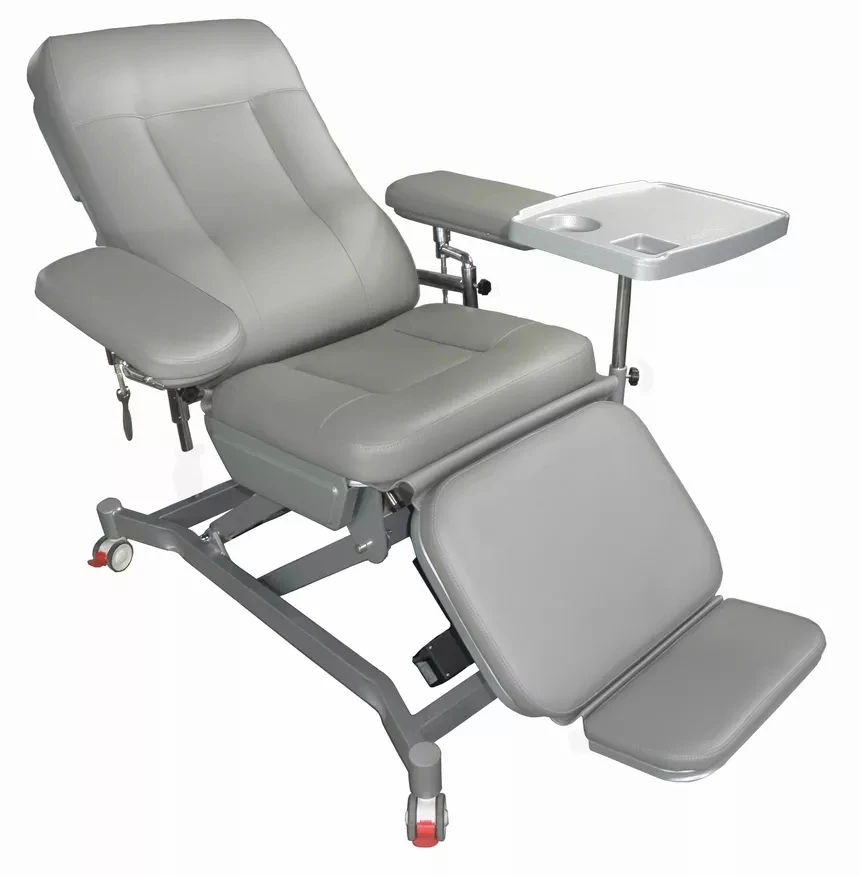Electric 4 motor reclining dialysis chair hospital adjustable blood collection trendelenburg chair support CPR
