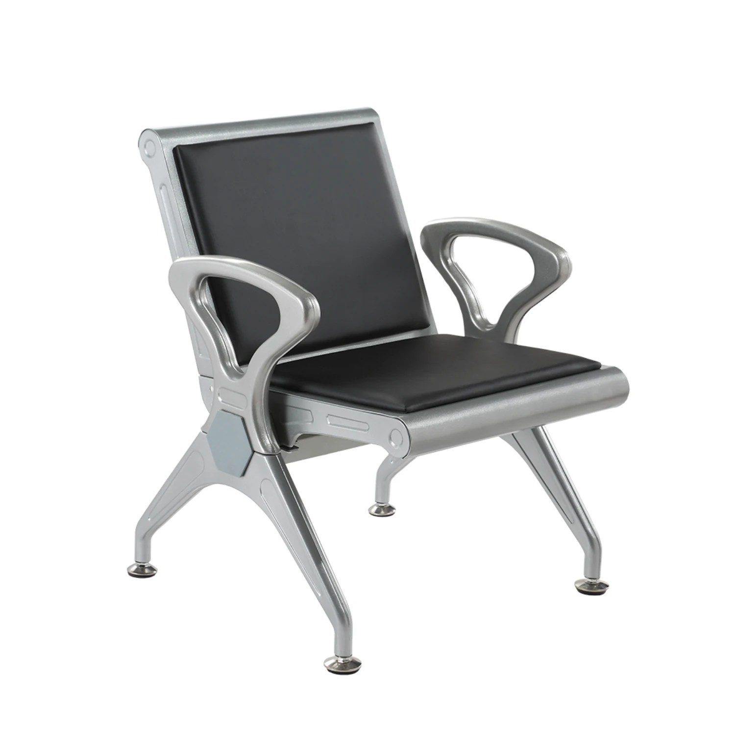 Modern commercial office furniture PU 3-5 seats long bench airport hospital chair