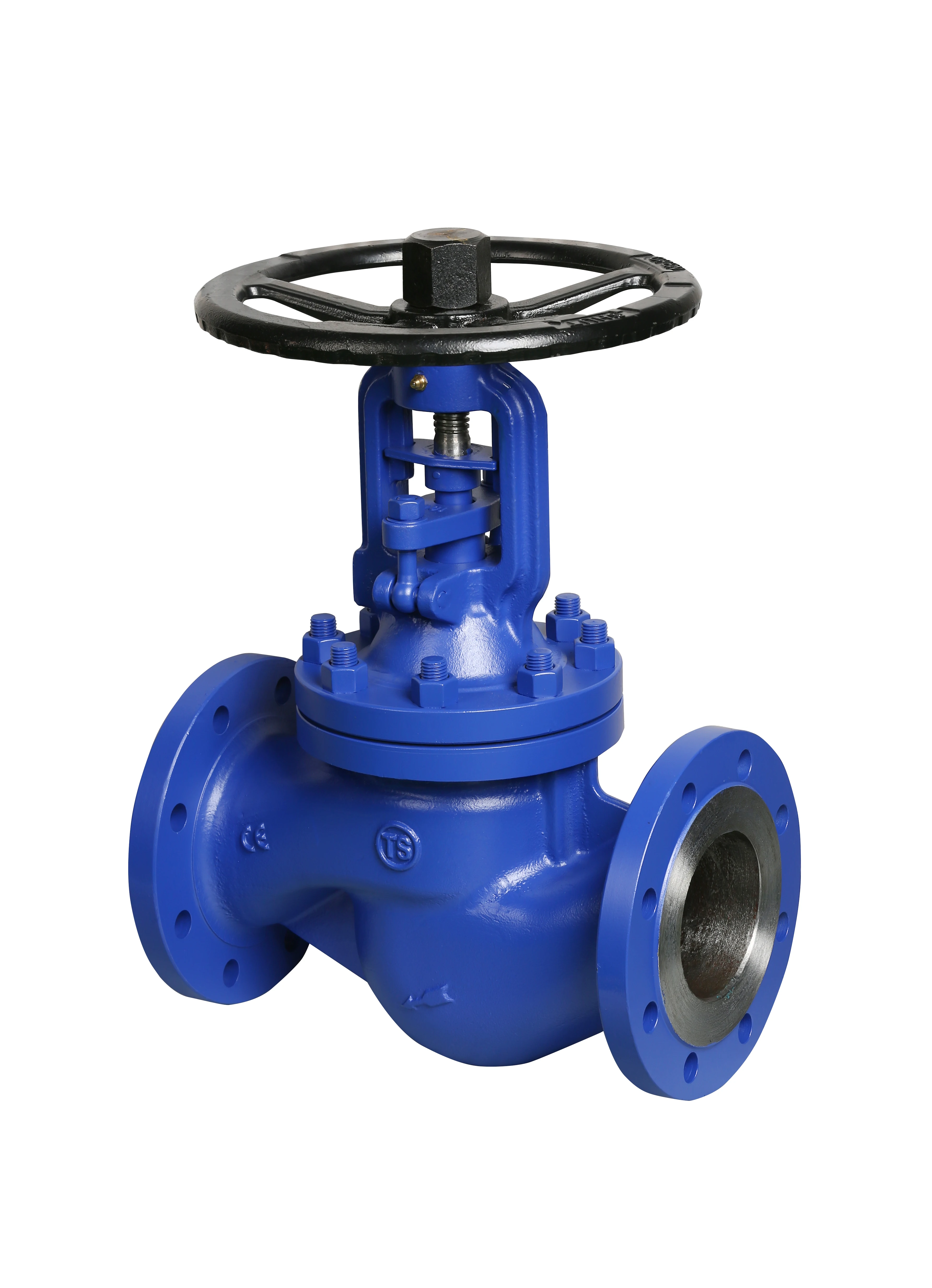China Manufacturer DIN Flanged WCB Body Bellows Seal Globe Valve For water system