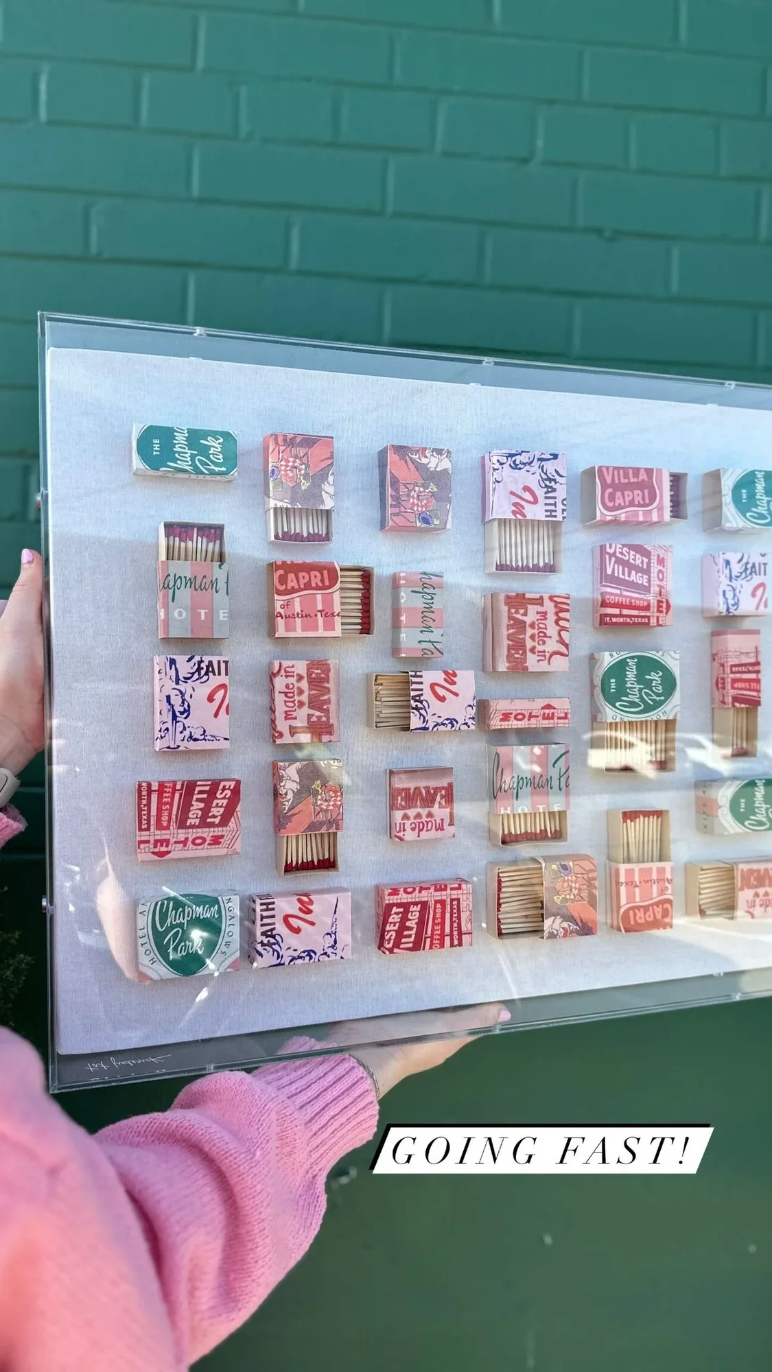 Home Decor Abstract Handmade Mixed Media Artwork With Acrylic Shadow Box 3D Match Painting And Wall Art