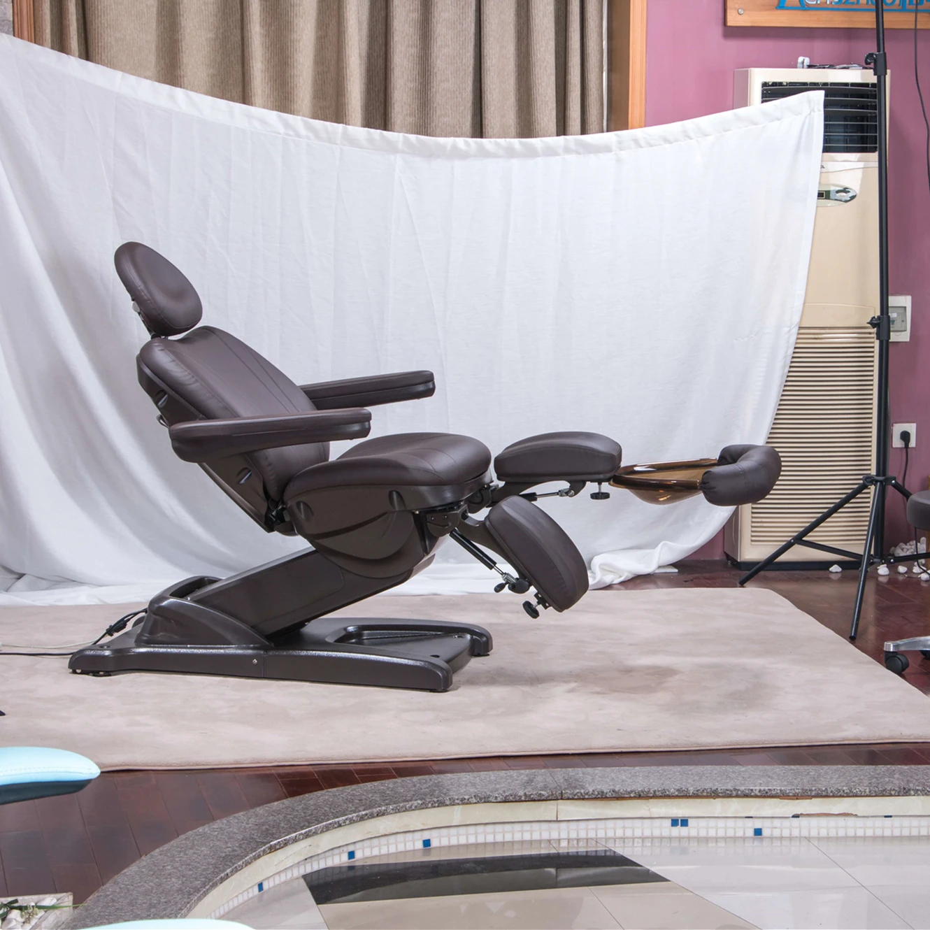 Montclair Royal Blue Wooden Folding Lightweight Portable Massage Table Couch Massage Bed