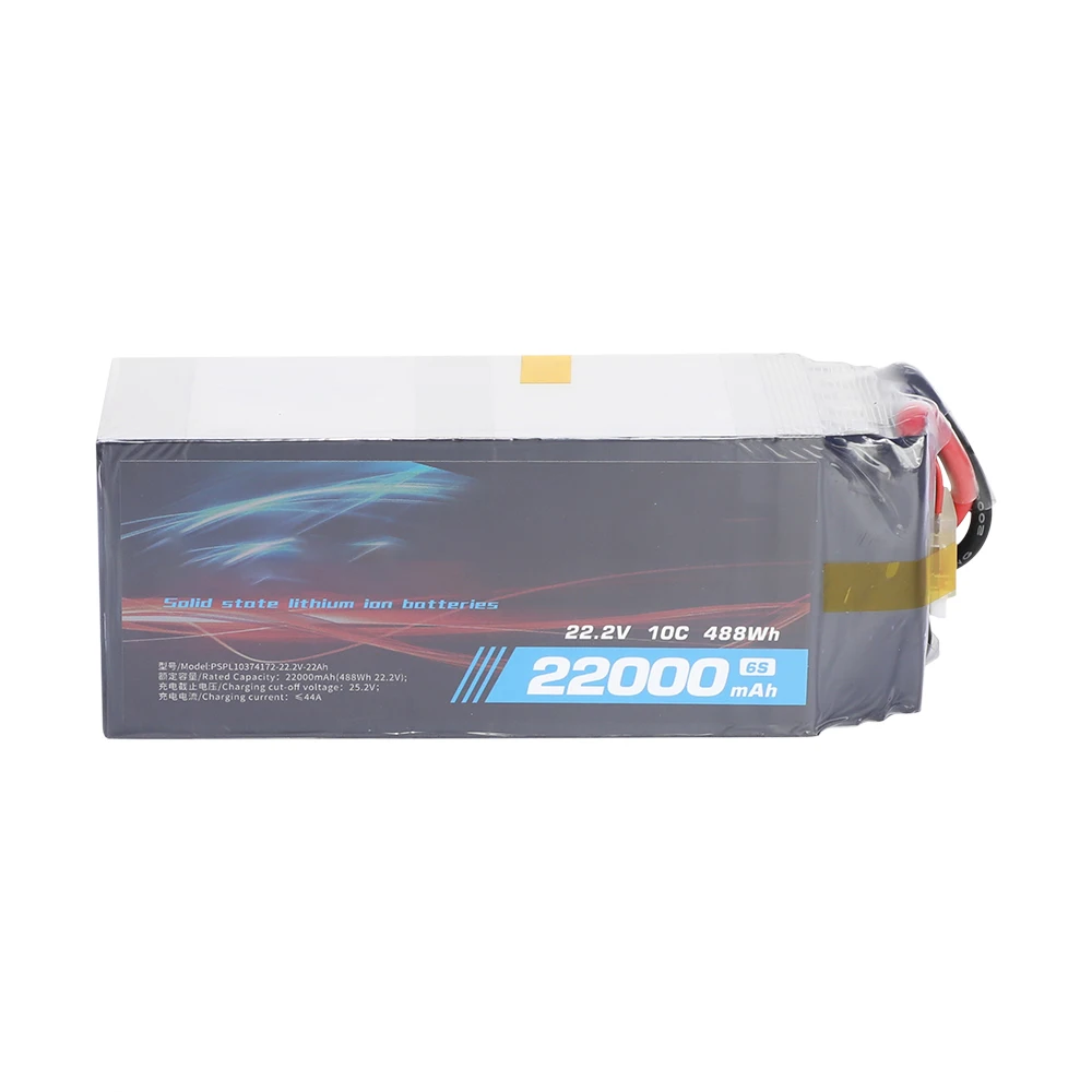 High-Density 6s 22Ah 22.2V Agricultural Drone Battery NCM Solid State Battery Pack