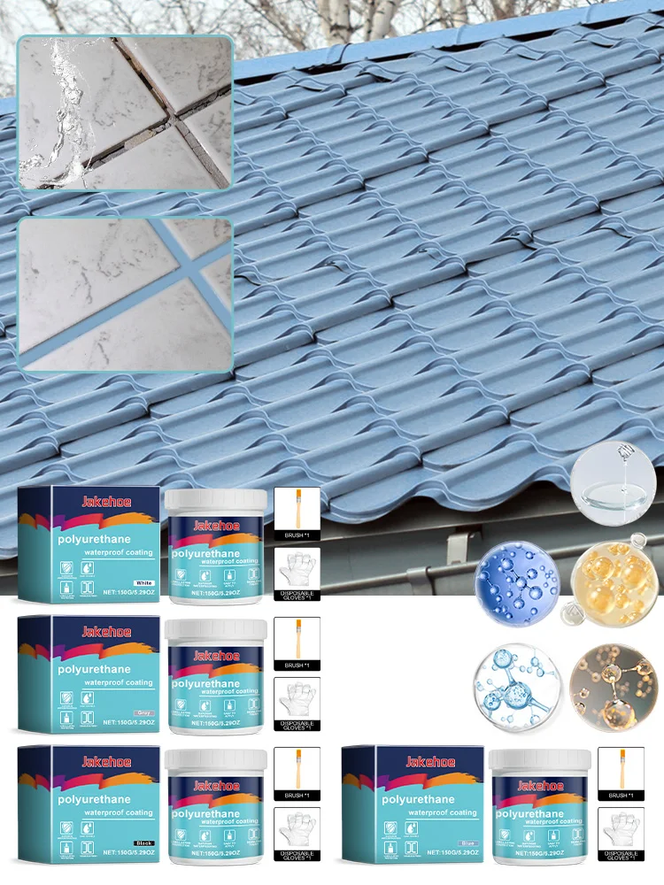 Производитель полиуретановое водонепроницаемое покрытие клей для герметика с кисточкой ремонта домашней крыши ванной комнаты