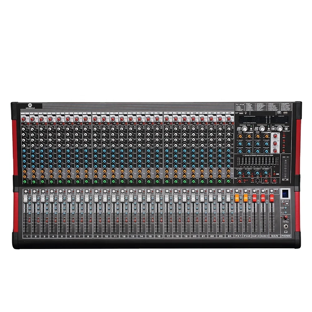 
32CH Digital Audio Mixer,4 AUX, Double DSP ,USB,MP3 ,Outdoor Performance Professional Digital Audio Mixer 