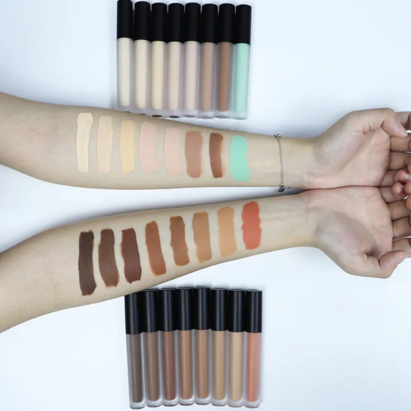 rebranding cosmetic liquid foundation orange corrector with concealer full coverage