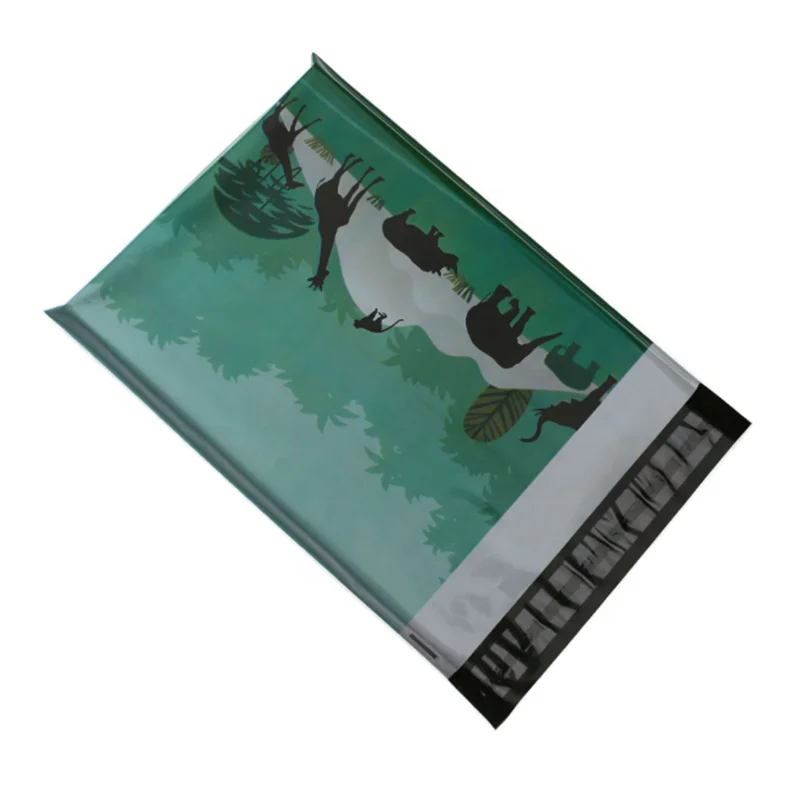 Green and biodegradable custom logo security poly express bags compostable courier bag